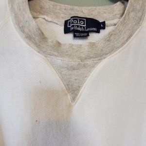 Polo White Gray Sweat Shirt